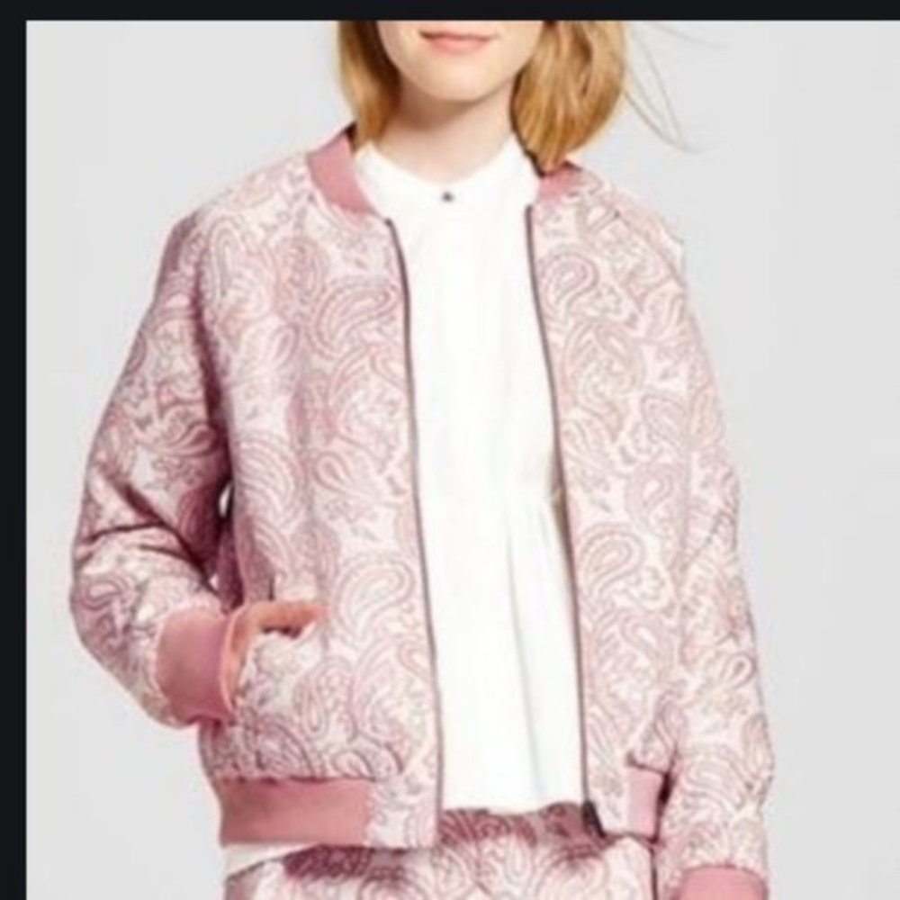 Victoria Beckham for Target Pink Floral Jacket M